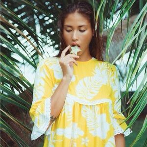 Eimeo Matahari mini dress yellow small